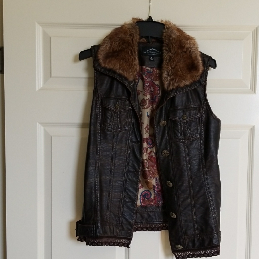 Faux Leather Vest